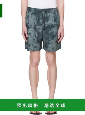 1h可退 香港直邮MAISON KITSUNE 男士 蓝色 Elasticated 短裤 OM0