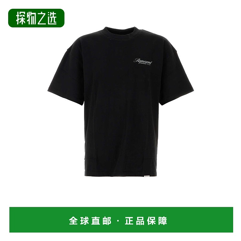 香港直邮Represent 男士 黑色棉质T恤 OCM41201001