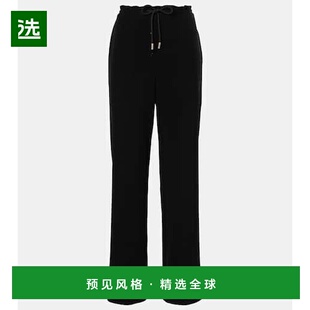 香港直邮The Row 女士 Bonnette crêpe 羊毛混纺直筒长裤