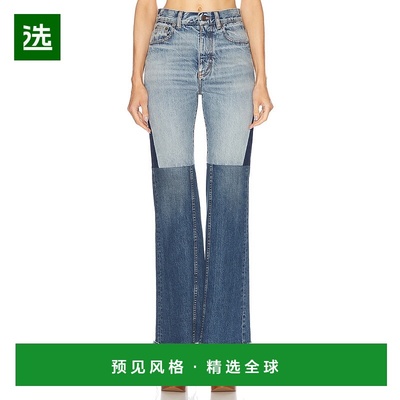 1h可退 香港直邮Chloe 蔻依 女士 喇叭型牛仔裤 24WDP14 舒适时尚