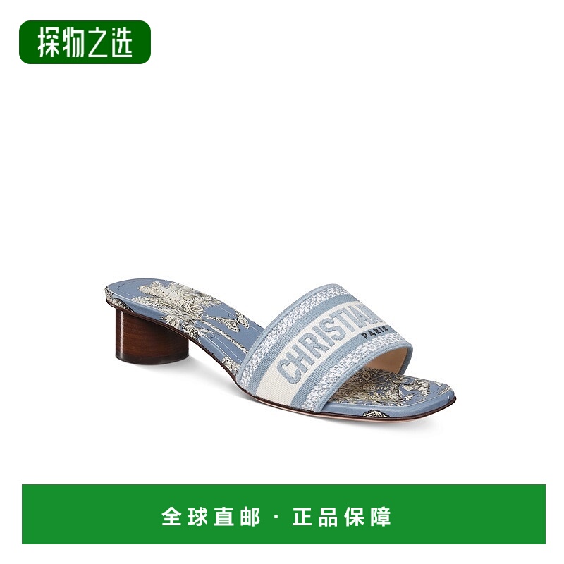 欧洲直邮Dior/迪奥 女士Dway iviera高跟穆勒鞋