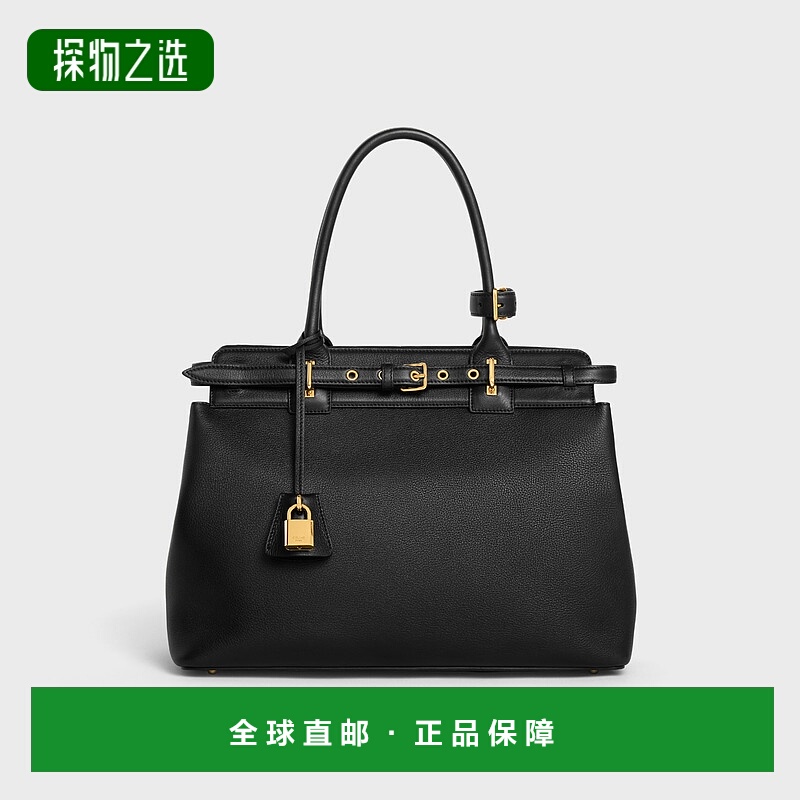 欧洲直邮Celine（2025 年新品）CELINE CONTI 软粒面小牛皮手袋