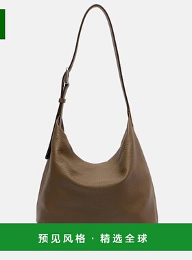 1h可退 香港直邮The Row 女士 Isa 皮革肩包 green绿色 舒适时尚