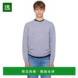 1h可退 香港直邮AURALEE 男士 紫色 Airy Silk Wool Knit 毛衣 A2