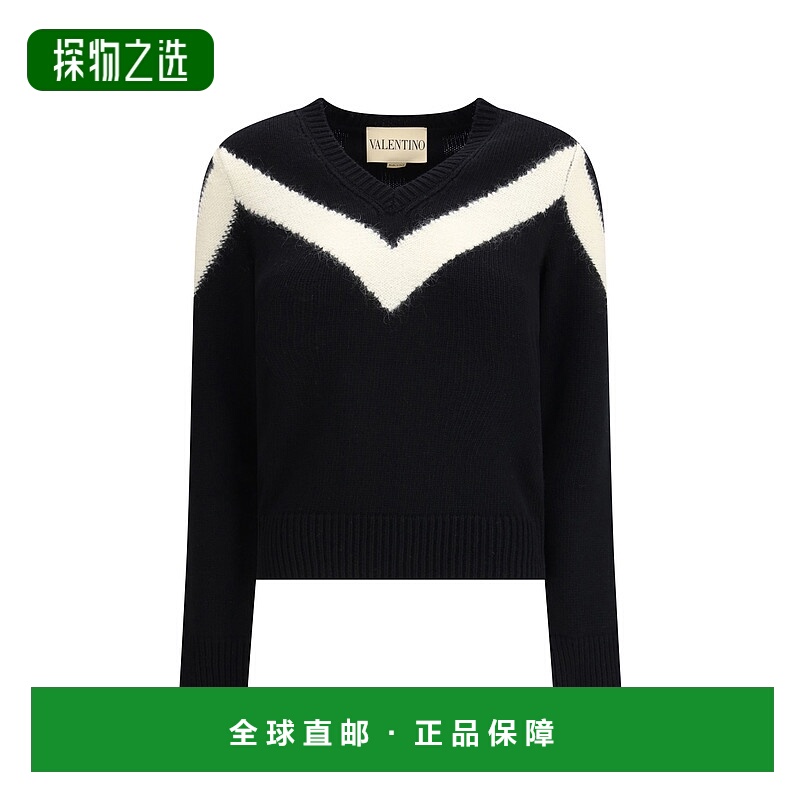香港直邮valentino 华伦天奴 女士 at back 羊毛蝴蝶结毛衣 7B0KC