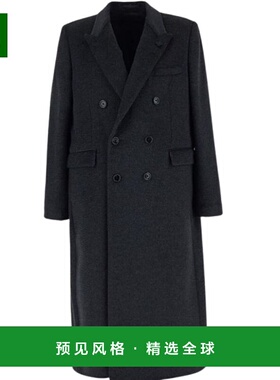 1h可退 香港直邮Lardini 男士 双排扣大衣 IV23020EIVC63623