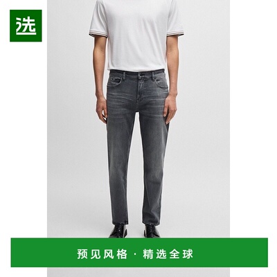 欧洲直邮HUGO BOSS雨果BOSS BLACK 灰色弹力 Maine 普通牛仔