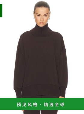 1h可退 香港直邮VARLEY 女士 Barker 高领毛衣 VAR01763 brown棕