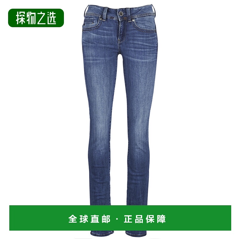 欧洲直邮G-Star Raw 女士 MIDGE SADDLE MID STRAIGHT 牛仔裤 蓝