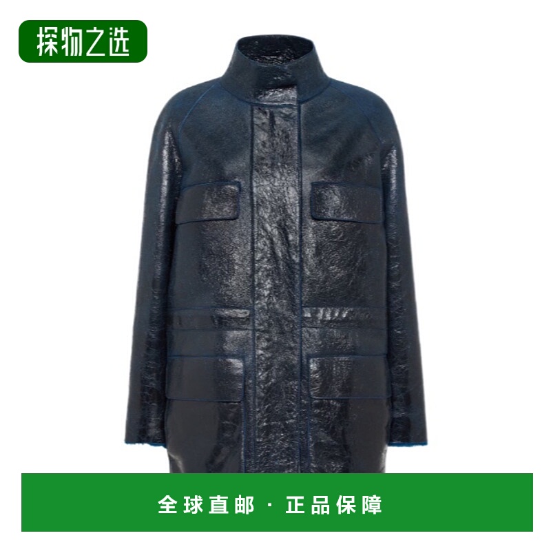 香港直邮Fendi 长袖皮夹克 FM5379AOND外套皮草