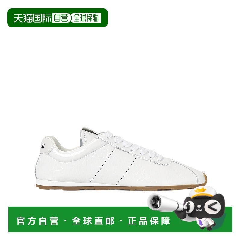 香港直邮Miu Miu Plume 圆头运动鞋 5E114E6OR