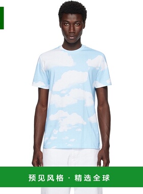 香港直邮Moschino 莫斯奇诺 男士 蓝色 Archive Clouds Organic C