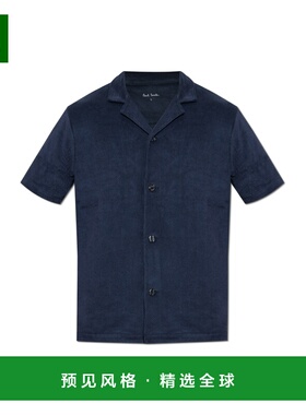 香港直邮PAUL SMITH 男士衬衫 M1A594MU47748 CO 黑色 Terry cott