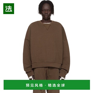 1h可退 香港直邮Entire Studios 男士 棕色 Box Crew 套头衫 ES21