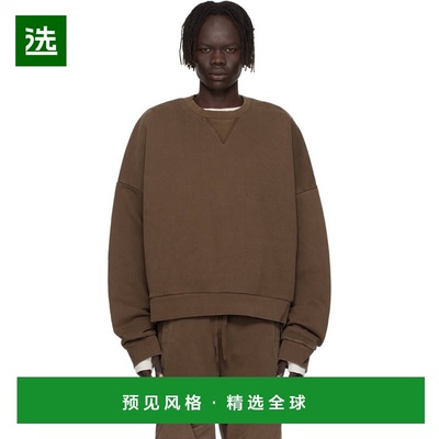 1h可退 香港直邮Entire Studios 男士 棕色 Box Crew 套头衫 ES21