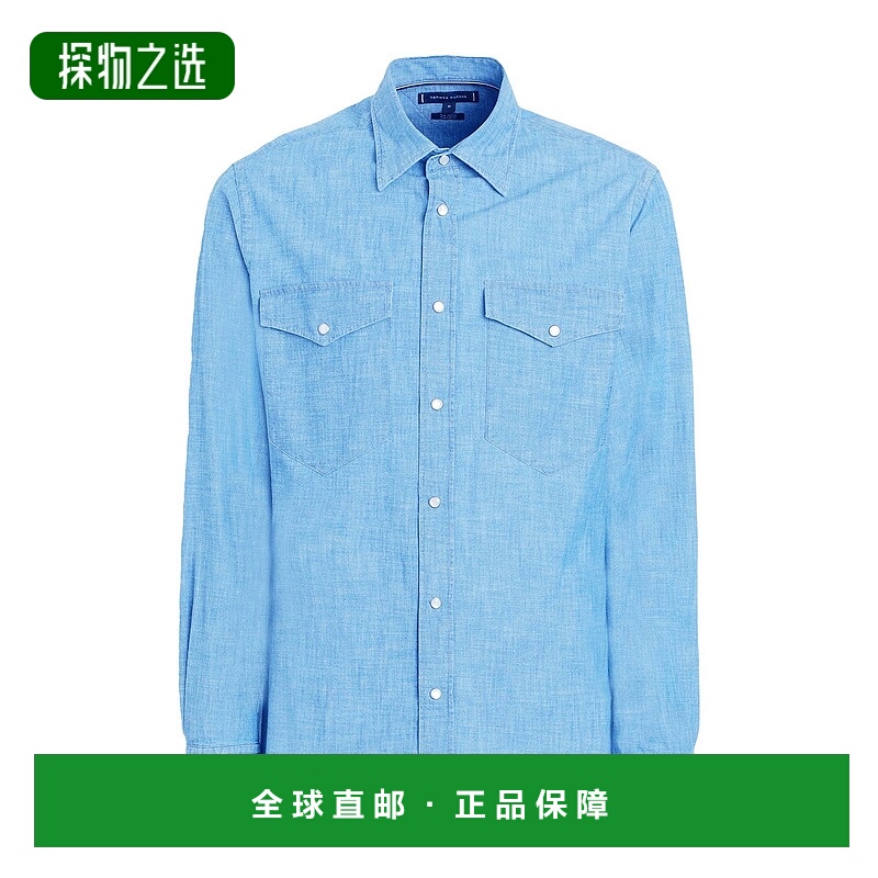 香港直邮Tommy Hilfiger 汤米·希尔费格 男士 牛仔布衬衫