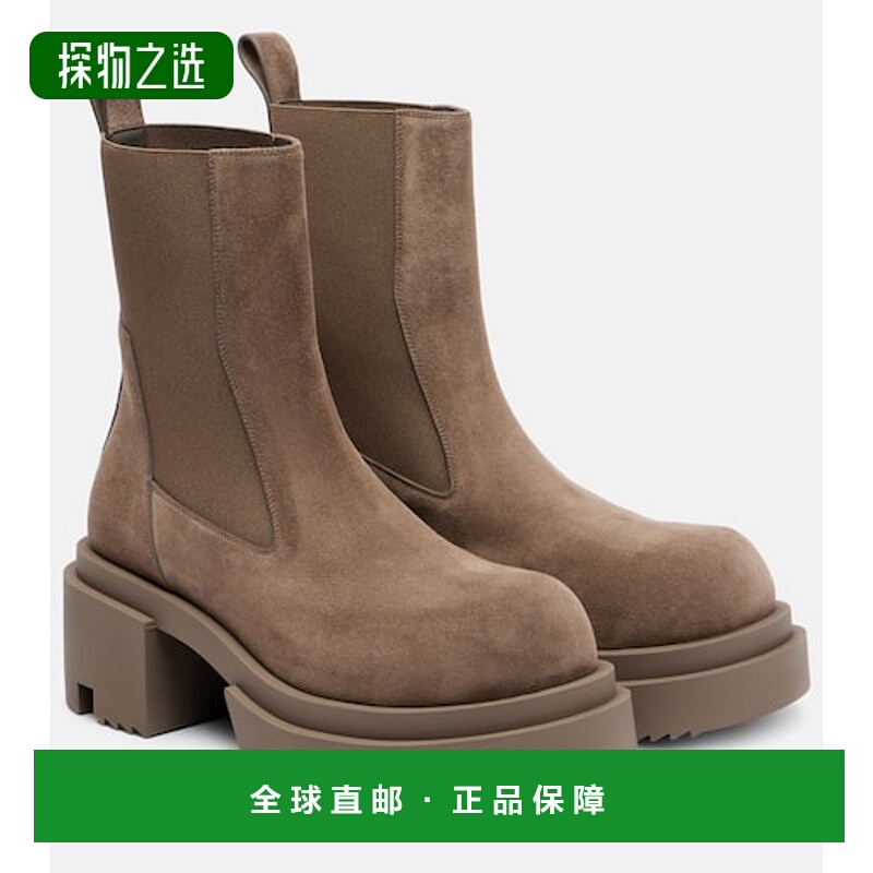 香港直邮Rick Owens Lilies 瑞克·欧文斯 女士 Beatle 绒面革防