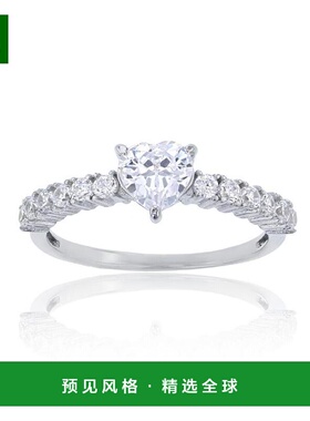 1h可退 【美国直邮】Macy's|镀铑纯银红色、绿色、紫色或白色心形