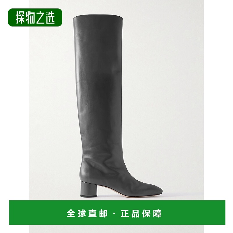 1h可退 香港直邮aeyde 女士 Willa 皮质过膝靴子 A11KB0573002221