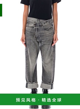 1h可退 香港直邮R13 女士 交叉式牛仔裤 R13W2048549A134