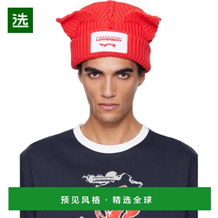 1h可退 香港直邮Charles Jeffrey Loverboy 男士 红色 Chunky Ear