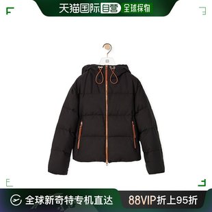 香港直发LOEWE罗意威女士黑色连帽羽绒服舒适保暖S359Y02X29