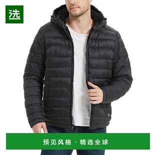 1h可退 【美国直邮】Hawke Co 男士绗缝羊毛衬里连帽羽绒夹克