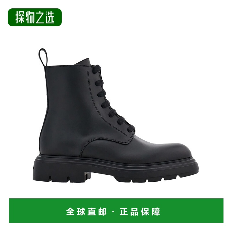 香港直邮Salvatore Ferragamo 正面系带短筒靴 0769797菲拉格慕