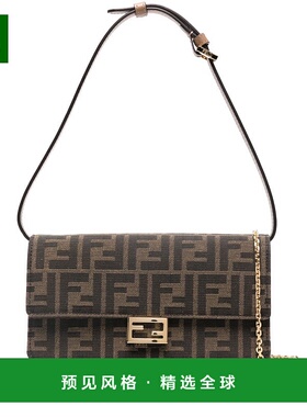 1h可退 香港直邮Fendi 芬迪 女士 Baguette徽标钱包 8M0498A98P