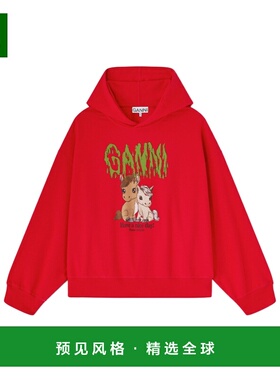 1h可退 香港直邮GANNI 女士针织衫 A1060021396 SS2026 红色 Grap