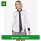 美国直邮 女士系领长袖 KARL 1h可退 LAGERFELD PARIS 缎面衬衫
