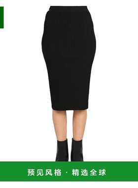 1h可退 香港直邮Helmut Lang 海尔姆特·朗 女士 罗纹半身裙 M06H