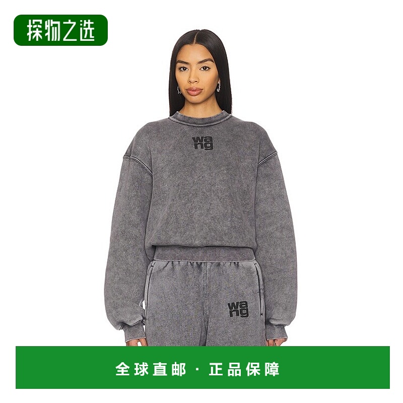 香港直邮Alexander Wang 亚历山大·王 女士 基础款厚绒布水手领