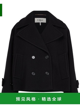 香港直邮Chloe 翻领长袖外套 CHLD7UGQ羊毛西装