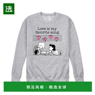 1h可退 【美国直邮】AIRWAVES 男士 Peanuts 爱是最爱的歌曲抓绒
