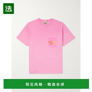 1h可退 香港直邮gallery dept 男士 Boardwalk 徽标印花颜料溅染T