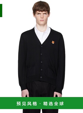 1h可退 香港直邮MAISON KITSUNE 男士 黑色 Bold Fox Head Patch