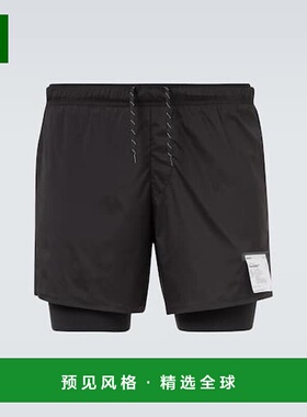 香港直邮Satisfy 男士 TechSilk 跑步短裤 black黑色 舒适时尚
