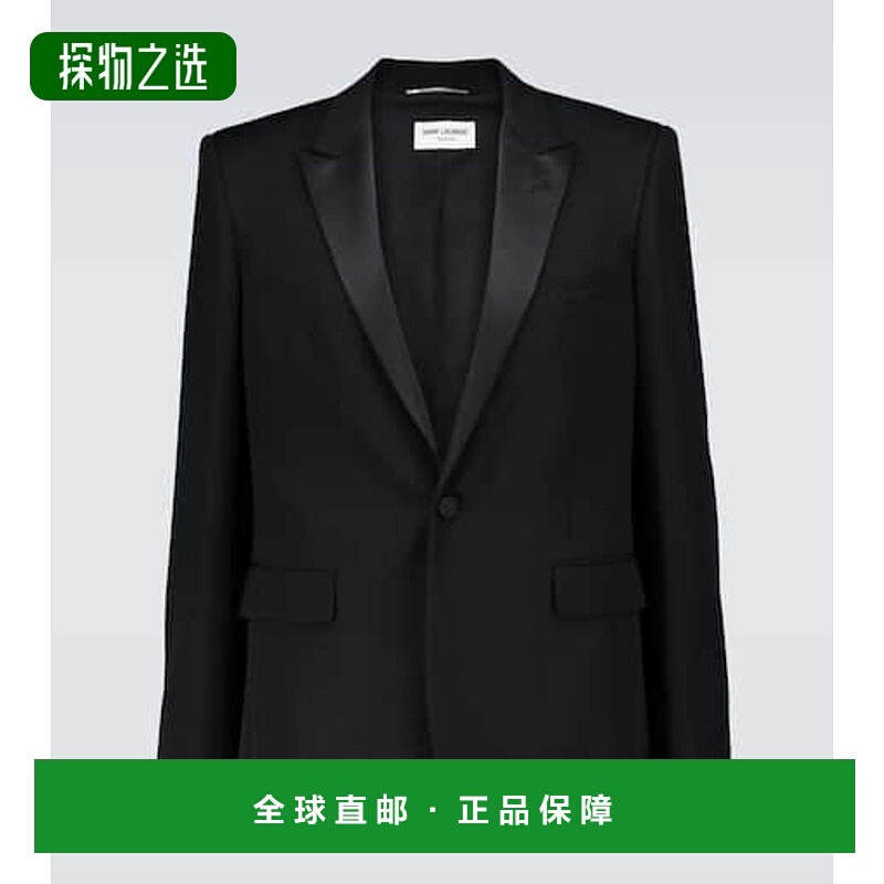 1h可退 香港直邮Saint Laurent 圣罗兰 男士 羊毛西装外套