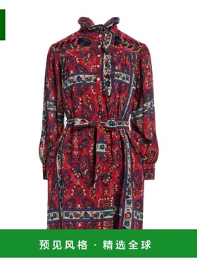 1h可退 香港直邮ANTIK BATIK 女士 衬衫式连衣裙 red红色 舒适时