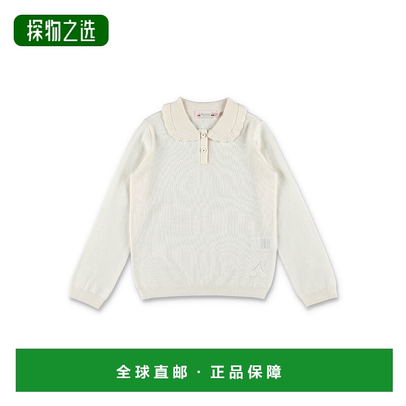 香港直邮Bonpoint 女童 – Brynja 女生羊毛刺绣衣领毛衣童装 W05