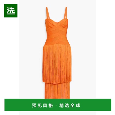 1h可退 香港直邮Herve Leger 荷芙妮格 女士 Georgia 流苏绷带中