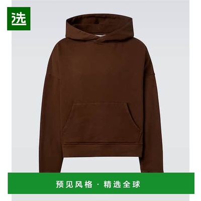 1h可退 香港直邮Entire Studios 男士 短款棉质连帽衫 brown棕色