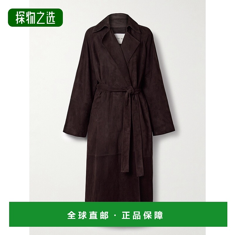香港直邮The Row 女士 Solana 绒面革风衣 10305L269