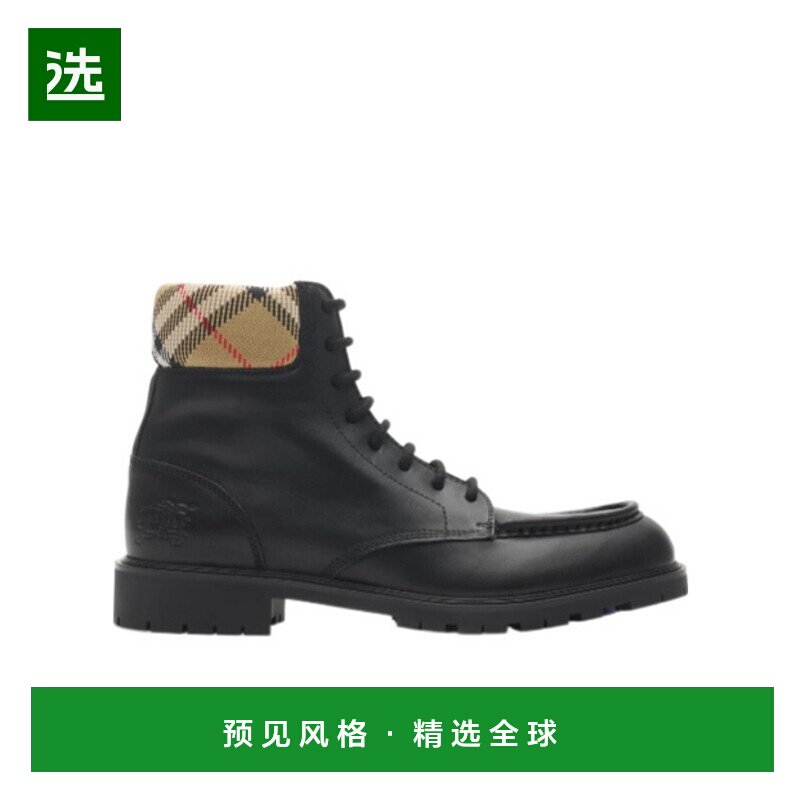香港直邮Burberry Rogue 皮革骑士靴 81155991男鞋