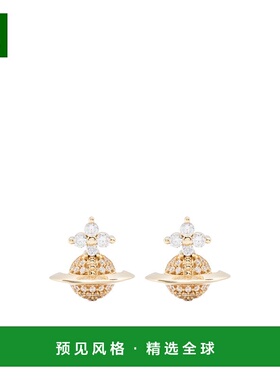 香港直邮Vivienne Westwood 土星造型耳钉 6201036SR102