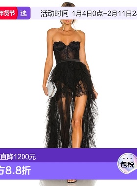 1h可退 香港直邮for love lemons 女士 X 抹胸礼服 CD2080HO20BLA