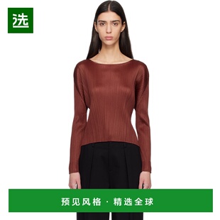 1h可退 香港直邮Pleats Please Issey Miyake 女士 酒红色 Monthl
