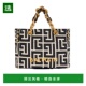 香港直邮Balmain EN1FD871TJXN 字母提花小号手提包 1945 Soft
