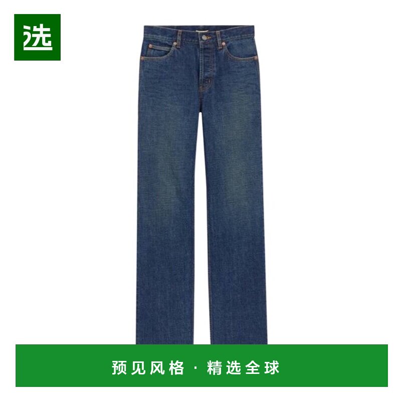 香港直邮Saint Laurent NICO 低腰牛仔裤 782393Y10VG直筒裤